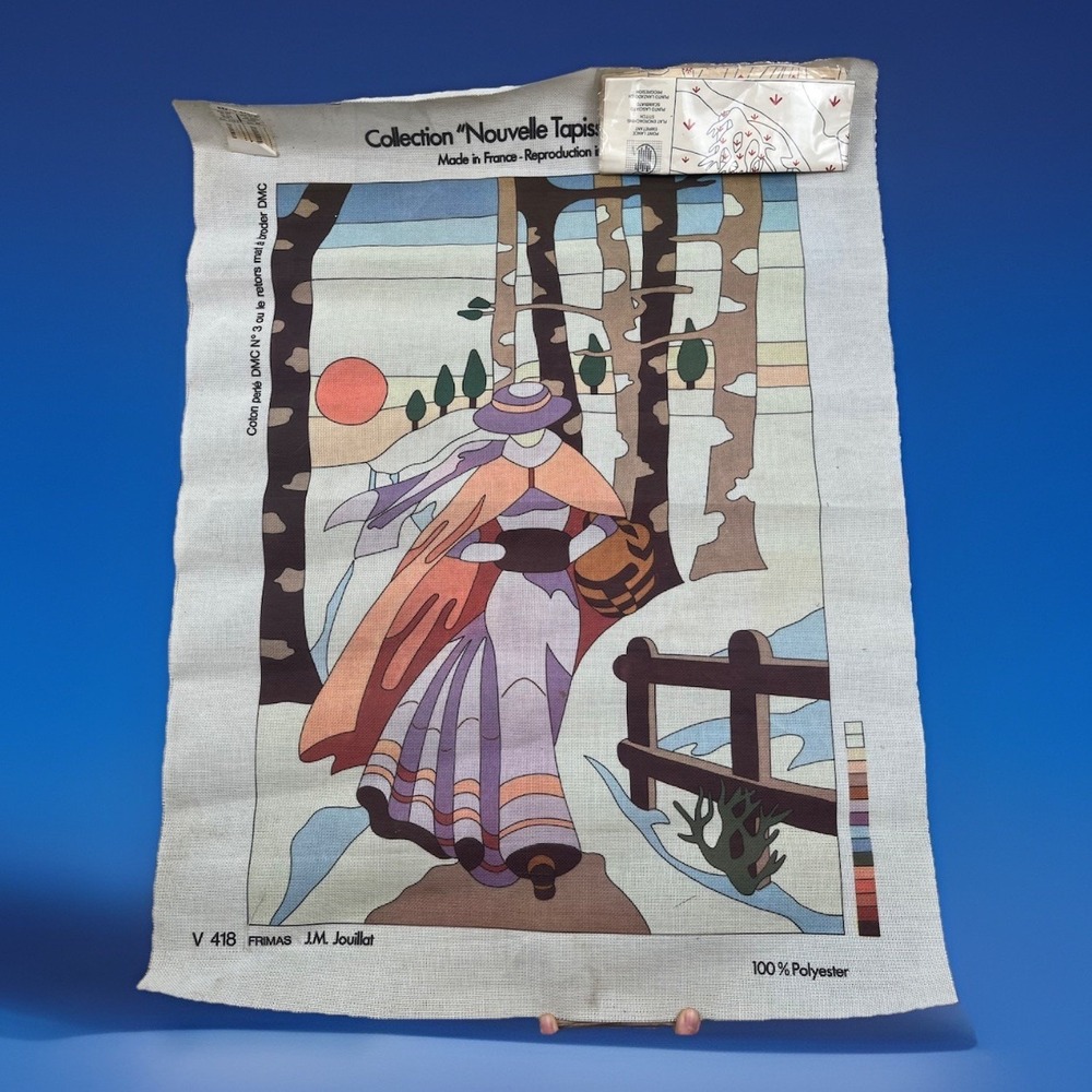 DMC Needlepoint Canvas Winter Morning FRIMAS J.M. Jouillat 18" x 25" Tapestry